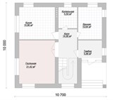 Проект дома B-029. Дом 2 этажа с плоской крышей B-029 - фото 38456