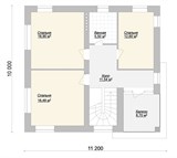 Проект дома B-029. Дом 2 этажа с плоской крышей B-029 - фото 38457