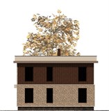 Проект дома B-029. Дом 2 этажа с плоской крышей B-029 - фото 38464