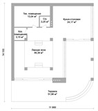 Проект хоз. постройки G-082. Летняя кухня с террасой G-082 - фото 38531