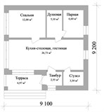 Проект хоз. постройки G-076. Баня в современном стиле G-076 - фото 38615