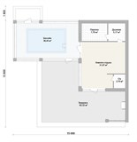 Проект хоз. постройки G-068. Сауна с бассейном G-068 - фото 38635