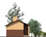 Проект хоз. постройки G-063. Гараж с жилой мансардой G-063 - фото 38697