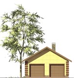 Проект хоз. постройки G-058. Сауна с гаражом G-058 - фото 38723