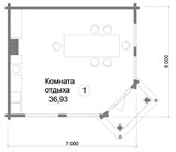 Проект хоз. постройки G-057. Летняя кухня из бруса G-057 - фото 38728