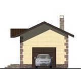 Проект хоз. постройки G-049. Гараж G-049 - фото 38766