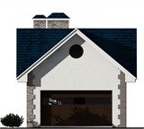 Проект хоз. постройки G-041. Гараж с террасой G-041 - фото 38792