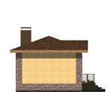 Проект хоз. постройки G-045. Сауна с террасой G-045 - фото 38851