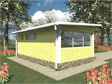Проект хоз. постройки G-083. Каркасная летняя кухня G-083 - фото 38866