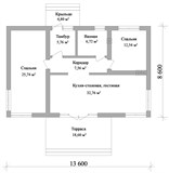 Проект дома B-303. Дом с плоской крышей B-303 - фото 38999