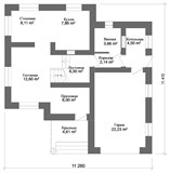 Проект дома B-307. Современный кирпичный дом B-307 - фото 39037
