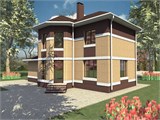 Проект дома B-300. Дом с гаражом 150 м B-300 - фото 39051