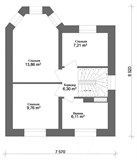 Проект дома A-105. Двухэтажный дом четыре спальни A-105 - фото 39088