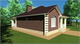 Проект дома A-106. Красивый дом до 100 кв A-106 - фото 39099
