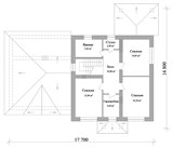 Проект дома D-146. Дом из кирпича, двухэтажный, с гаражом D-146 - фото 39286