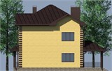 Проект дома D-146. Дом из кирпича, двухэтажный, с гаражом D-146 - фото 39292