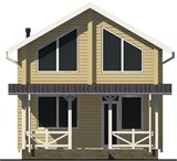 Проект дома A-109. Дом из бруса A-109 - фото 39303