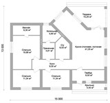 Проект дома B-319. Дом 15 на 13 м B-319 - фото 39425