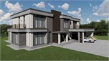 Проект дома F-019. Современный двухэтажный дом F-019 - фото 39456