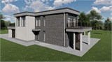 Проект дома F-019. Современный двухэтажный дом F-019 - фото 39458