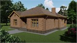 Проект дома C-264. Красивый одноэтажный дом из кирпича C-264 - фото 39508