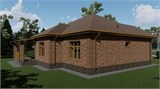 Проект дома C-264. Красивый одноэтажный дом из кирпича C-264 - фото 39510