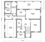 Проект дома E-063. Дом с бассейном E-063 - фото 39578